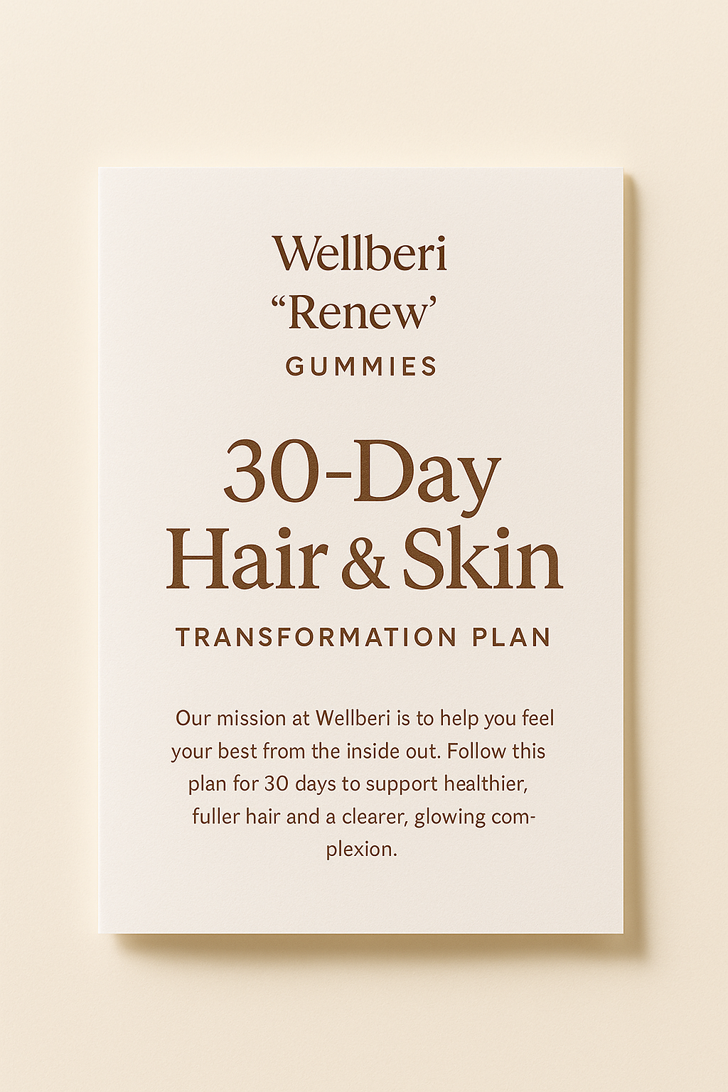 Wellberi's 30-Day Hair & Skin Transformation